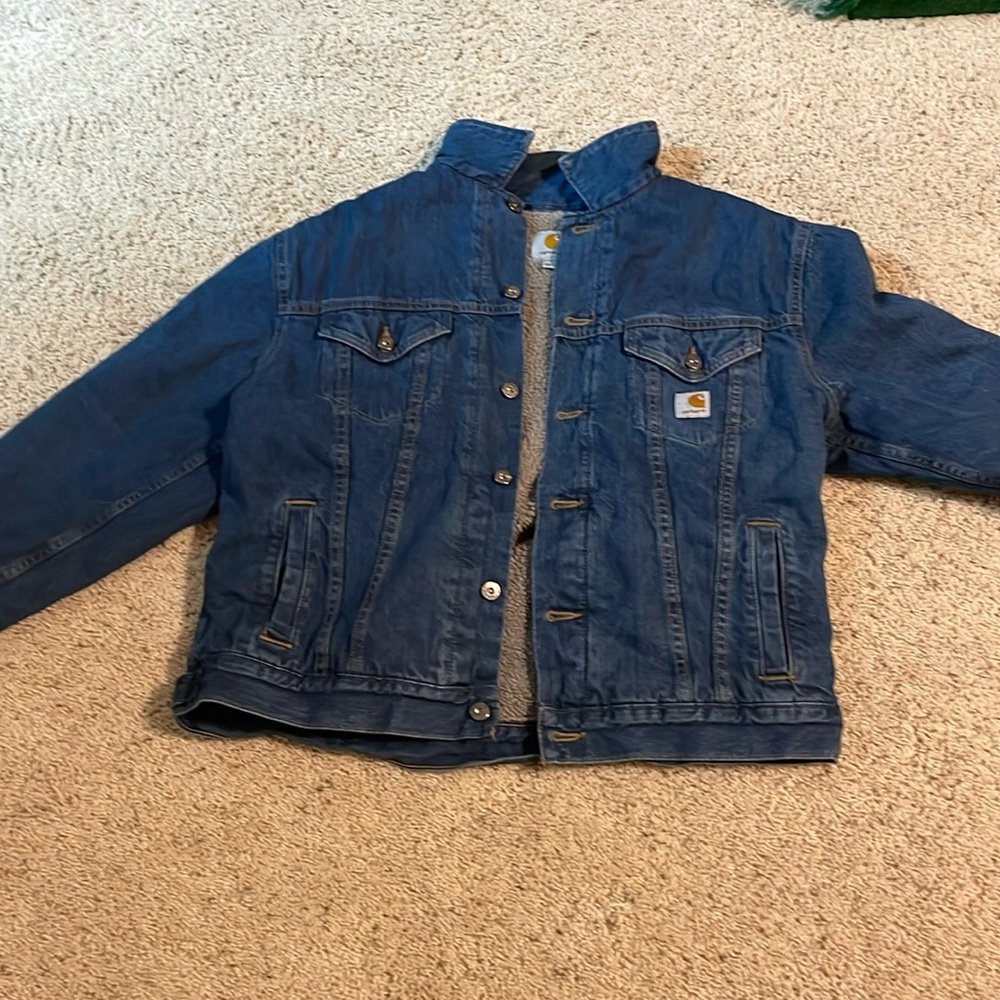 Vintage Carhartt Jean Jacket Extra Warm and Fuzzy